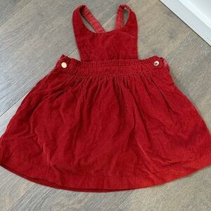 Jacadi Red Corduroy Kids Dress